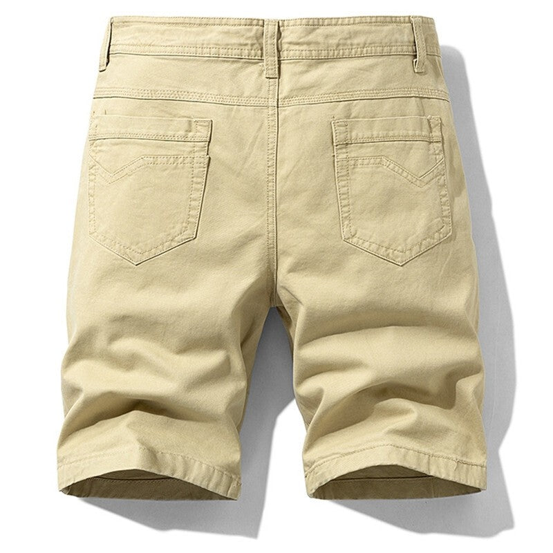 Men Stretch Chino Shorts Cotton Summer Half Pant Casual Cargo Combat Golf Shorts