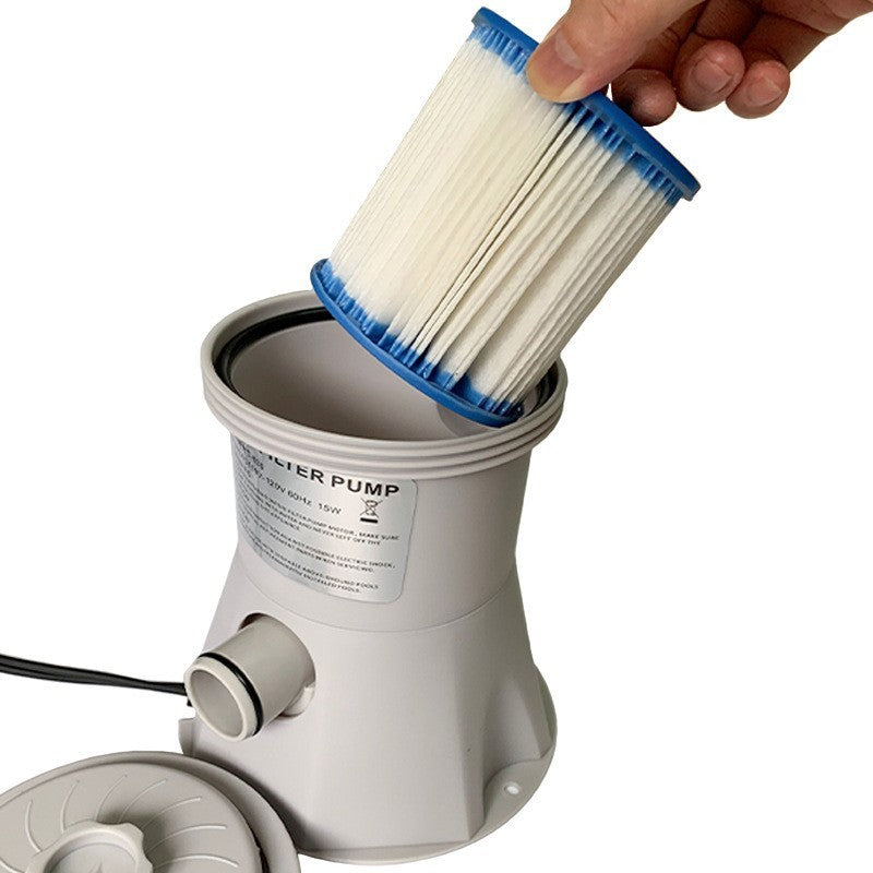 Swimming Pool Filter Pump 330GPH Cartridge System for Above Ground Pool uk plug