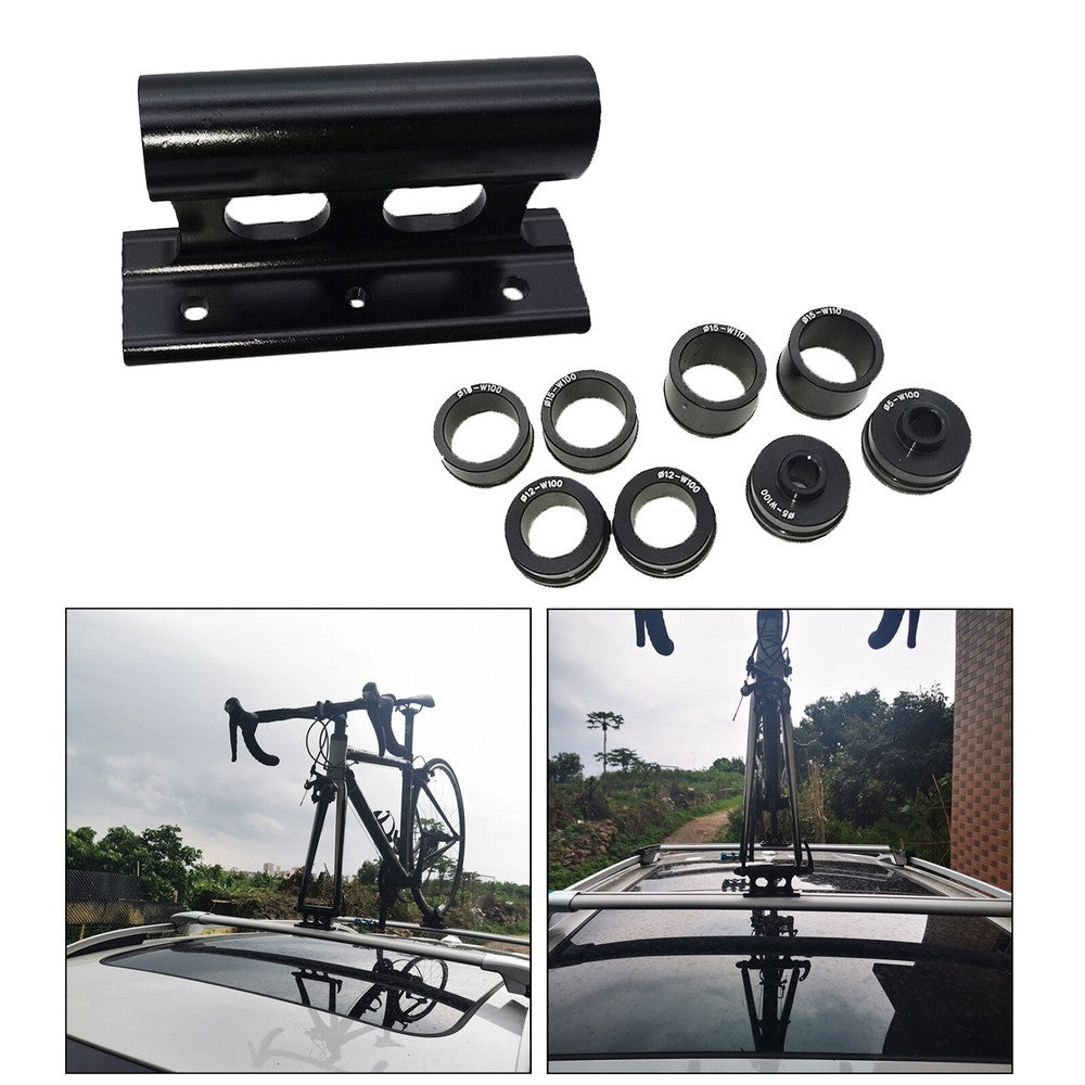 MTB Bike Car Roof Mount Rack Fork Mount Block Quick Release Thru Axle Carrier