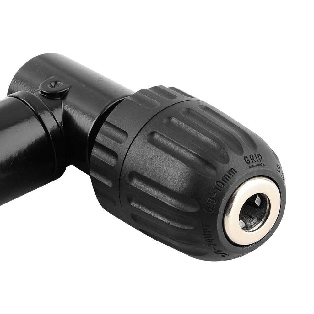 Right Angle 90° Angled Drill Attachment Adapter Metal 0.8mm-10mm 3/8-24UNF Chuck