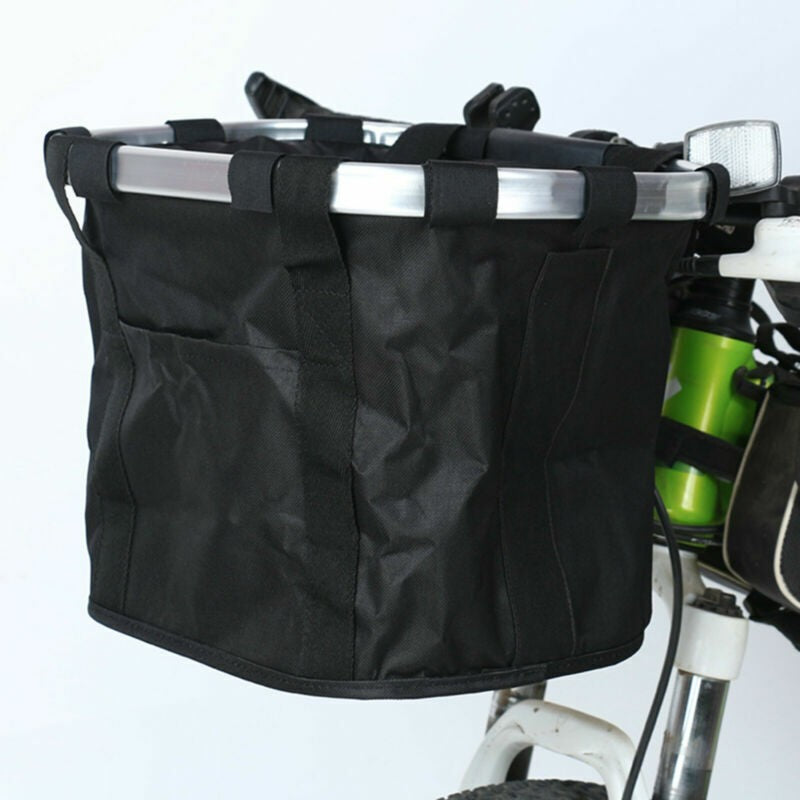 Bike Handlebar Basket Pet Carrier Bag Collapsible Folding Front Bicycle Dog Cat