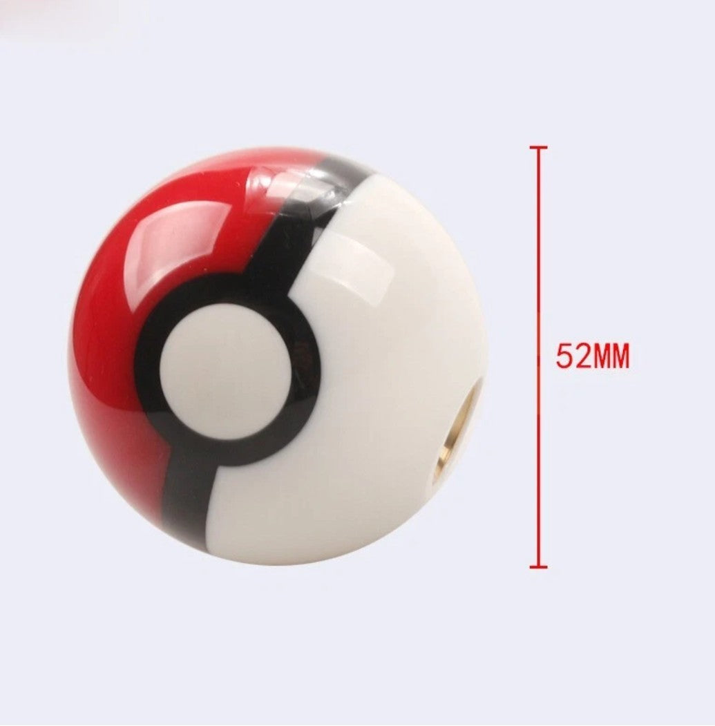 Universal Pokémon Gear Knob Poke Ball Shifter Head with 3 Adapters