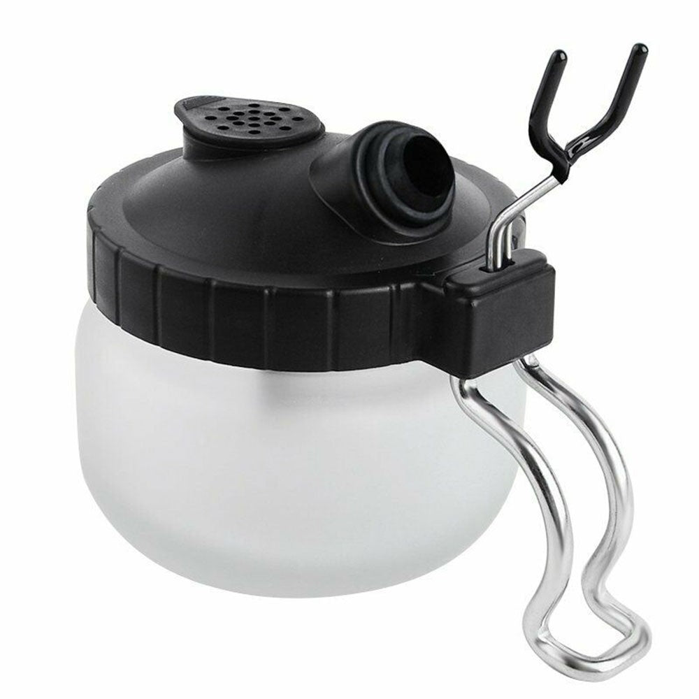 Airbrush Cleaning Pot Cleaner Kit Glass Paint Jar Airbrush Stand Filters Brushes