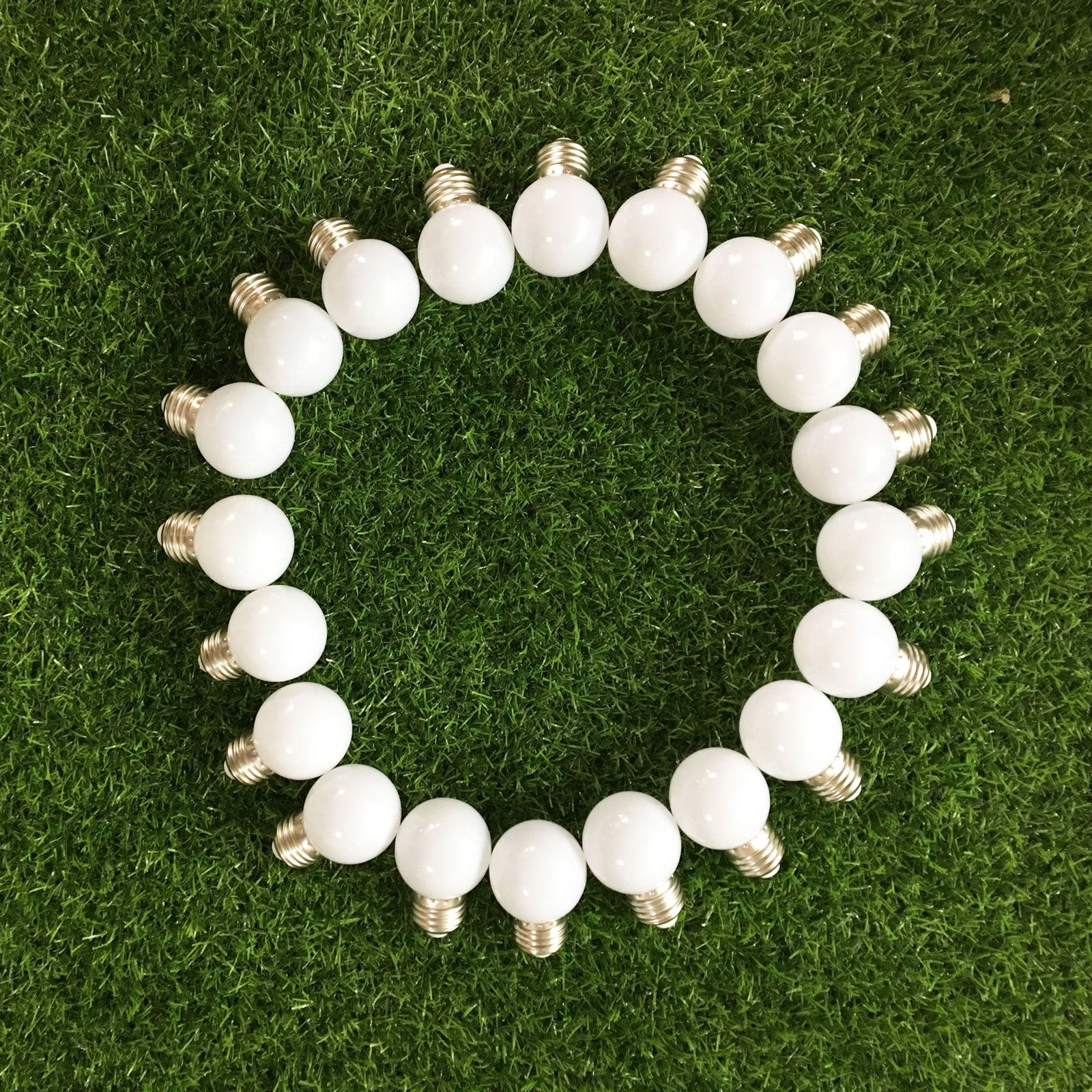 24 Pcs Globe G45 LED 3W Plastic  Bulb E27 Screw For Festoon String Light