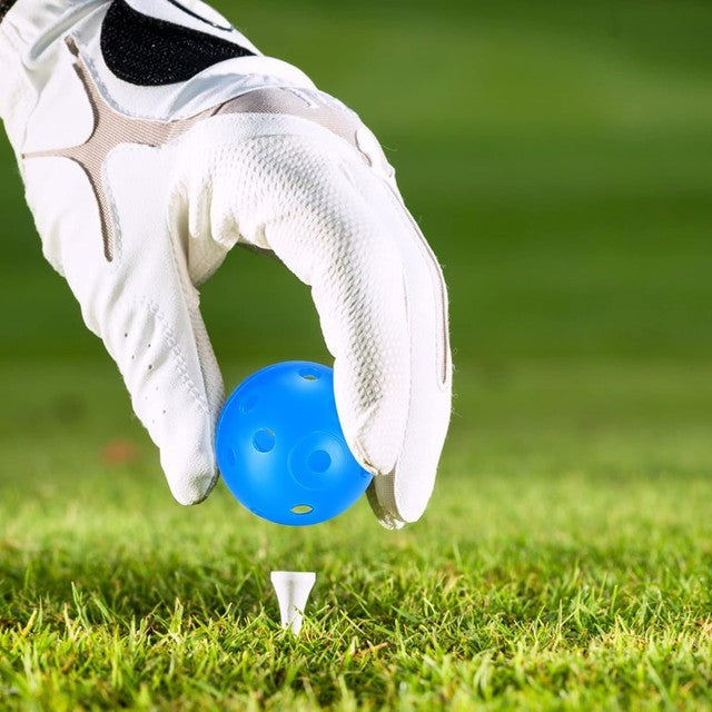 30pcs 42mm Mixed Golf Practice Balls Plastic Airflow Hollow Swing Training Balls