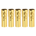 5 Pcs 3.15" Tall Metal E14 Candle Covers Sleeves, Swimming Gold