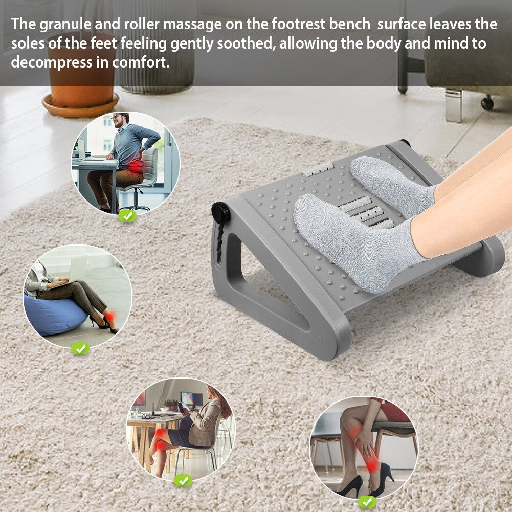Adjustable Footrest Under Desk Foot Leg Rest for Office Chair Ergonomic Computer