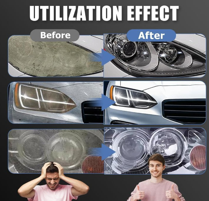 Q4 Headlight Restoration,Automotive Tourgoing Headlamp Restoration Fluid Kit