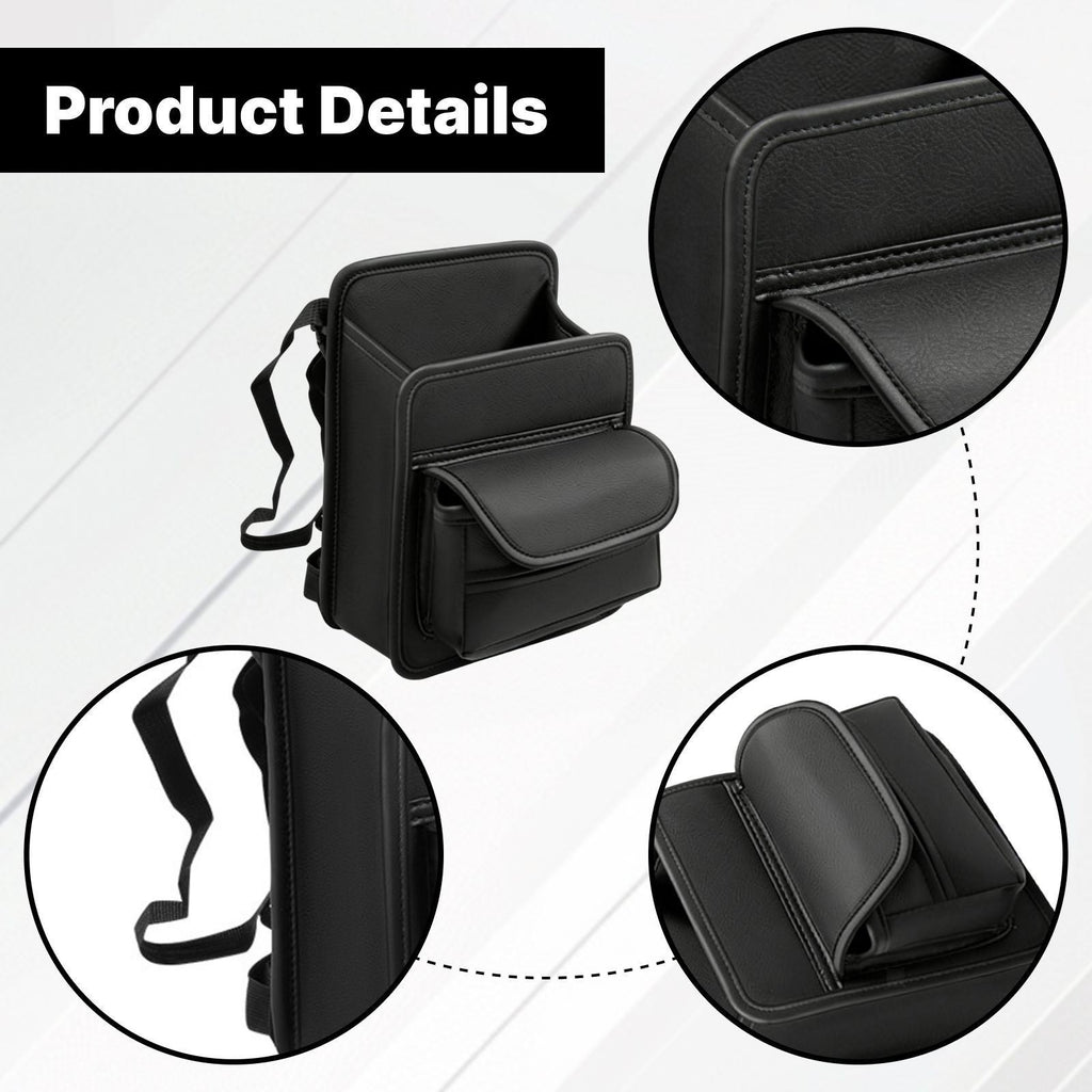 Car Storage Organizer Between Front Seats Easy to Install Handbag Holder