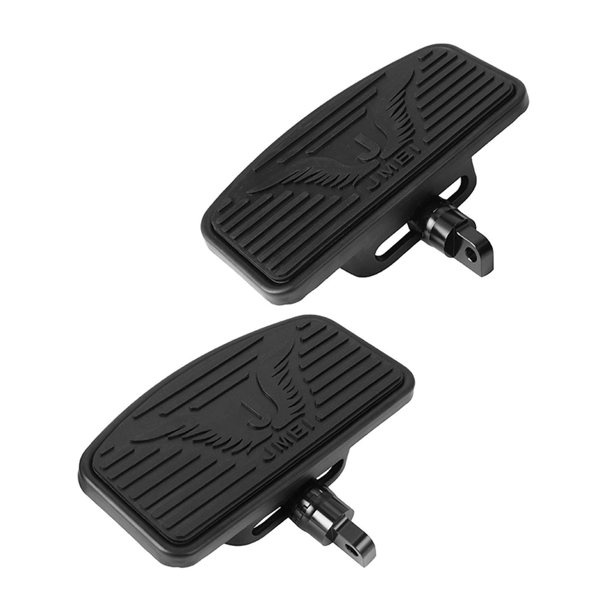 2x Motorcycle Rear Footboards Floorboards Foot Pads for