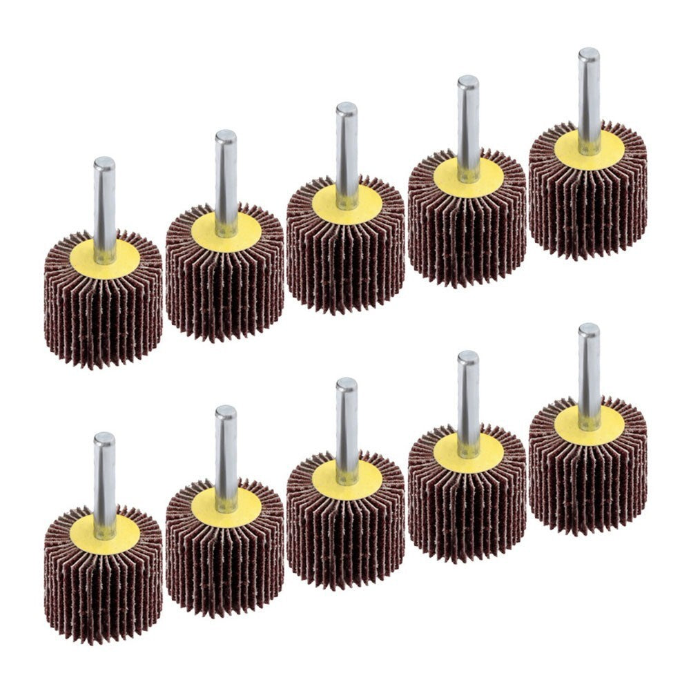 High Flexibility Flap Wheels for Polishing 30mm Diameter 80 Grit 10pcs