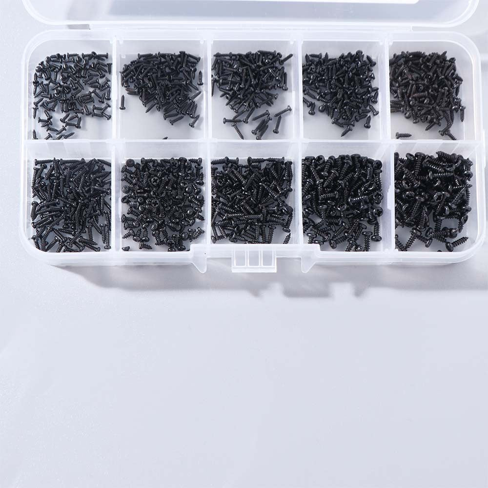 1000pcs Self Tapping Screws Computer Screw Small Phillips Pan Head Laptop Screws
