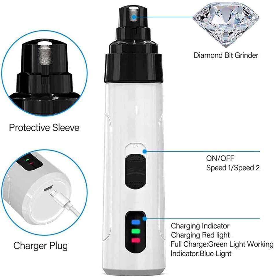 Heusom Silent Groom Pro Silent Grind Silentgrind Pro Dog Nail Trimmer Smooth UK