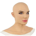 Realistic Female Woman Face Halloween Latex Mask for Crossdressing
