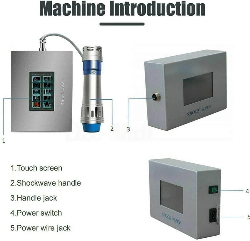 ED Shockwave Therapy Machine Effective Electromagnetic Extracorporeal Shock Wave