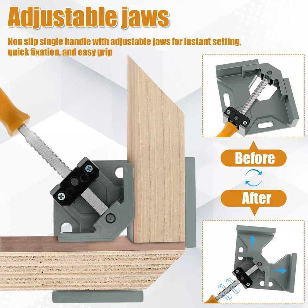 2X Corner Clamp 90 Degree Right Angle Clamps for Crafting Project Wood Tools UK