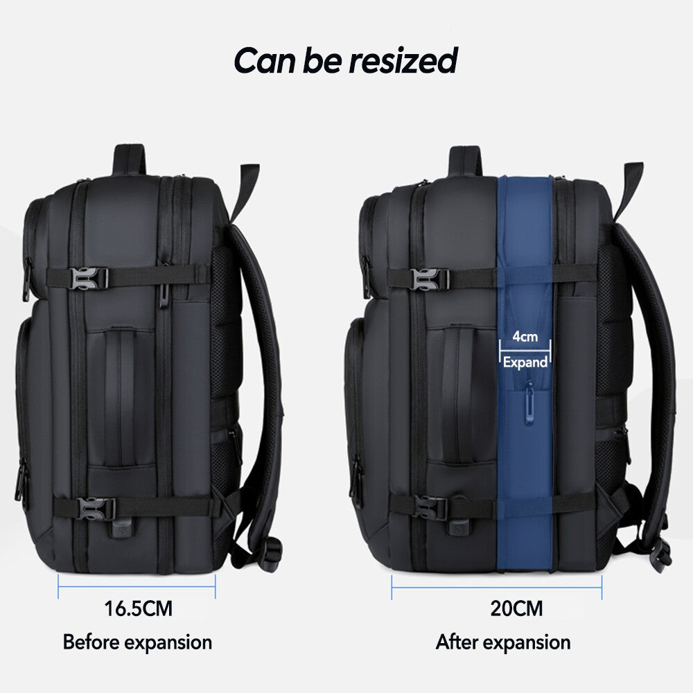 18 Inch 50L Large Rucksack, Expandable Laptop Backpack USB Port  Travel School