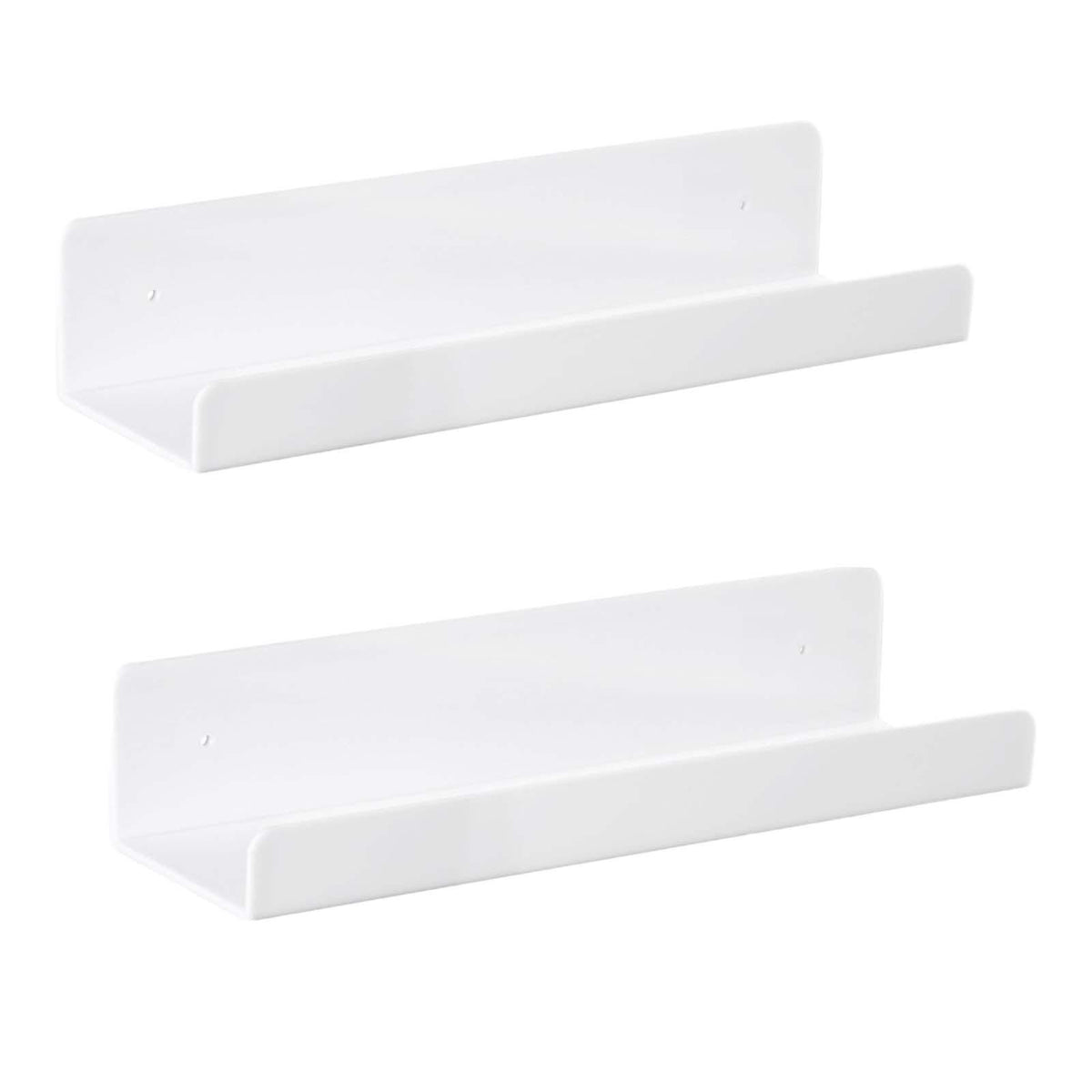2x Acrylic Floating Wall Shelves Wall Display Shelves Wall