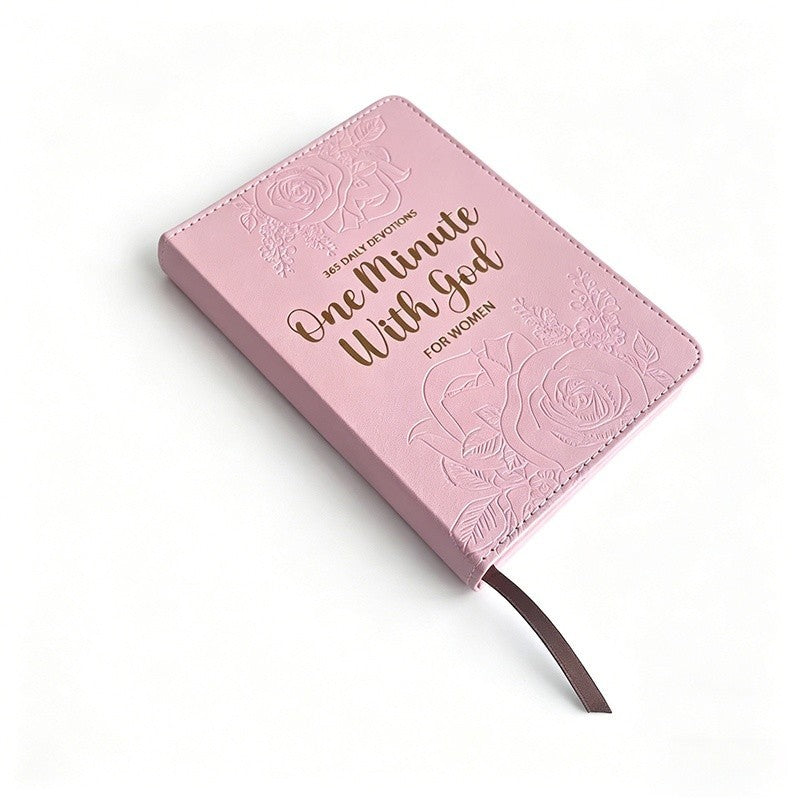 One Minute With God for Women 365 Daily Devotions PU Leather Flexcover Gift Book