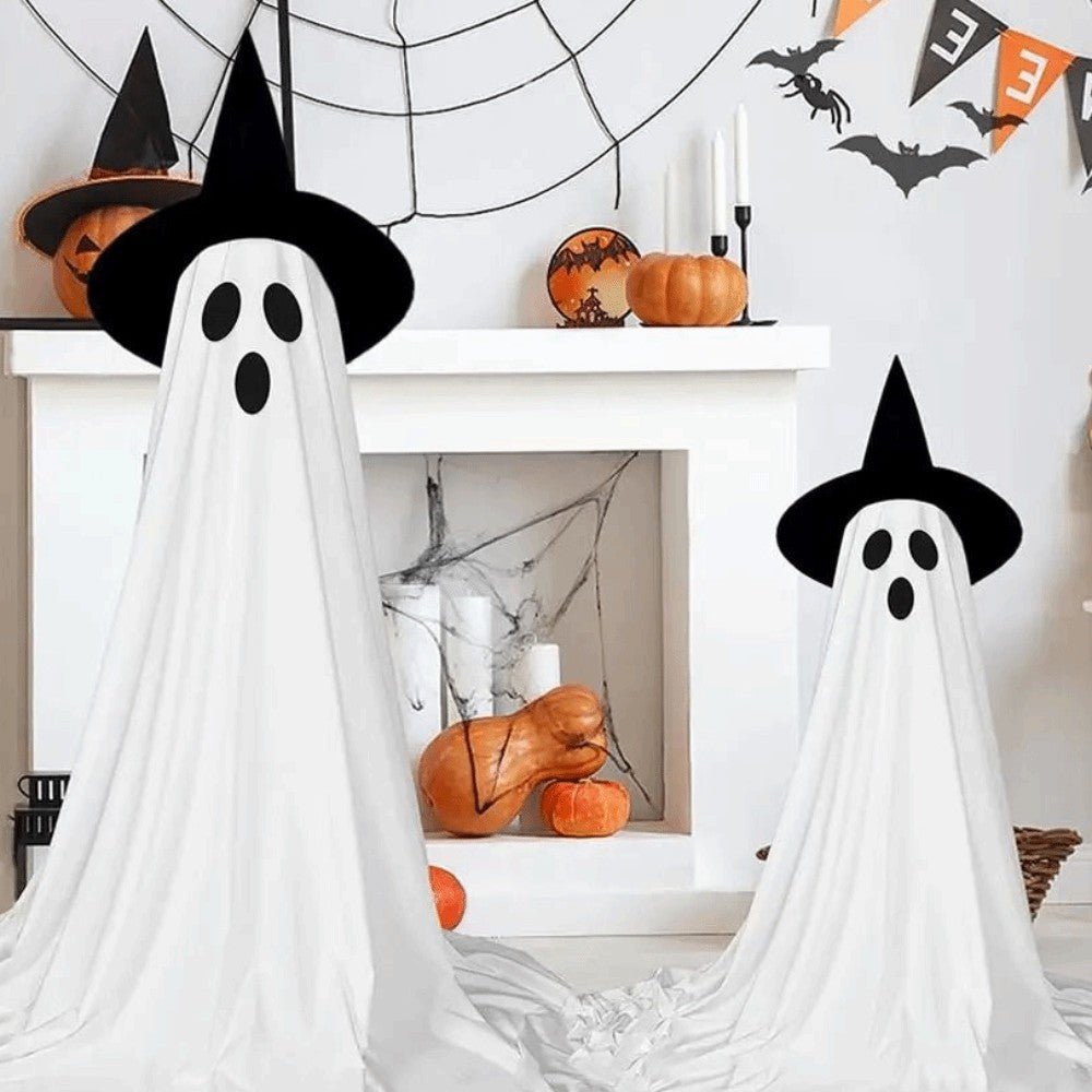 Light Up Ghost Halloween LED Light Outdoor Decor Party Home Hanging Decor