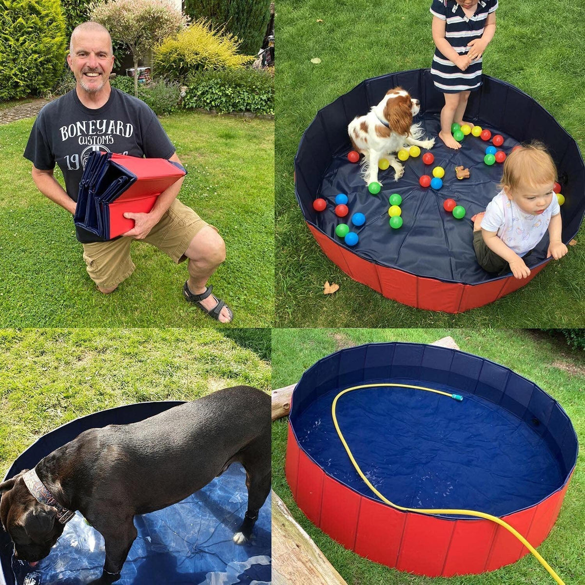 Portable Foldable Pet Bathing Pool for Large Dogs Ideal Swimming and Paddling