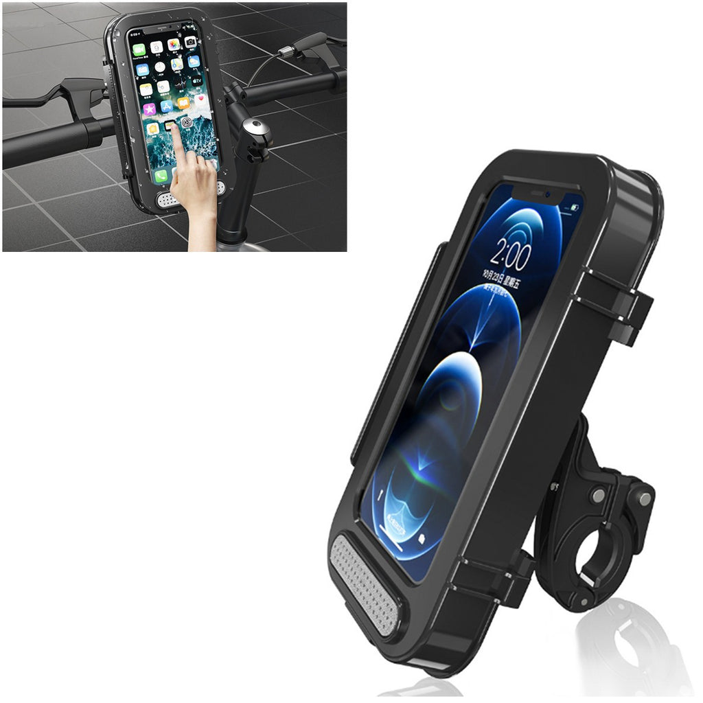 360° Motorcycle Bicycle Waterproof Case Mount Holder Cover For Mobile Phones