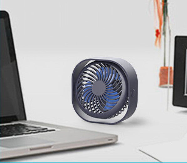 Portable Mini Desk Fan with Anti-Slip Silicone Base