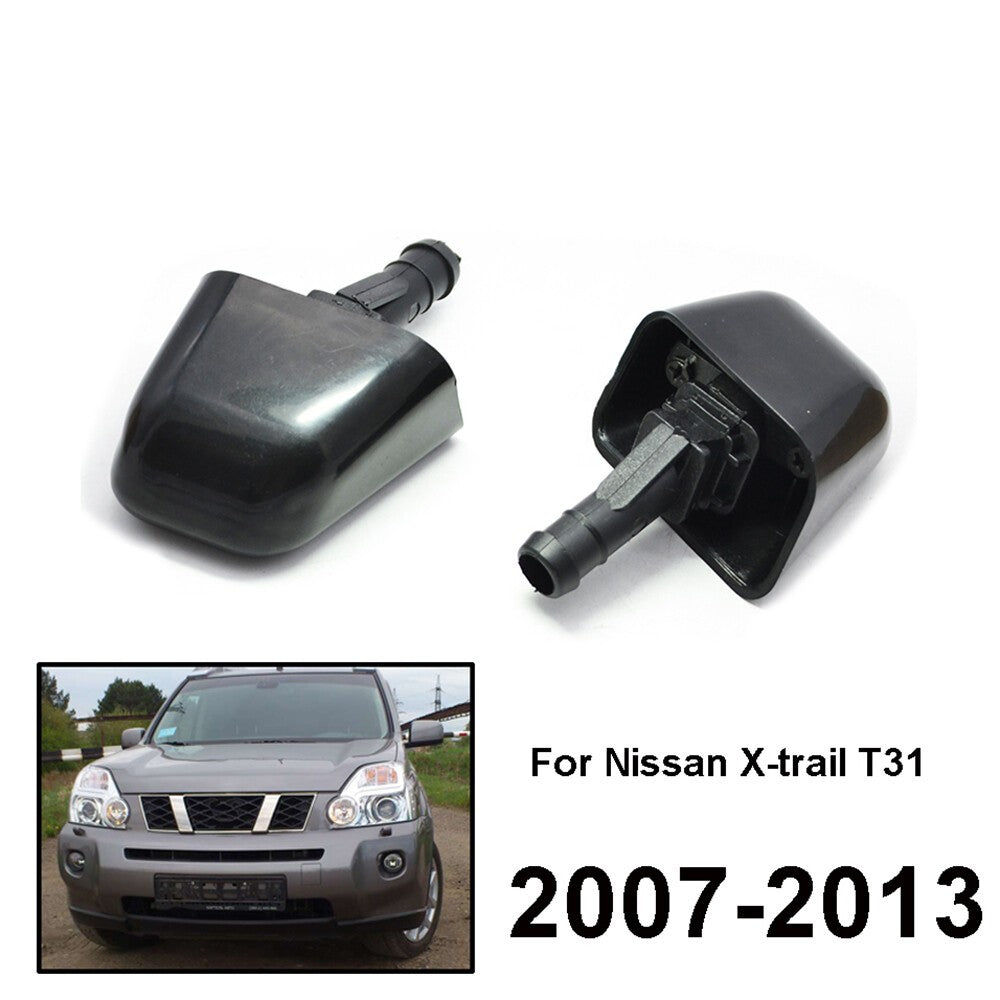 2Pcs Headlight Washer Jet Nozzle For Nissan X-Trail T31 2007-2013 Replacement