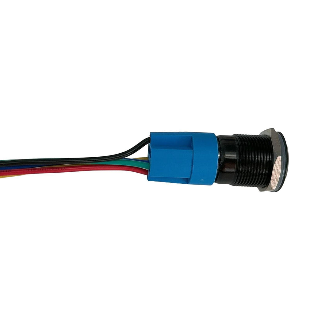 Car Emergency Light Switch Button 19mm Hazard Warning Flash Light Switch Push