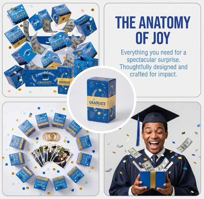 Surprise Pop Up Gift Box Money Graduation-2026 Graduation Surprise Pop-Up Box