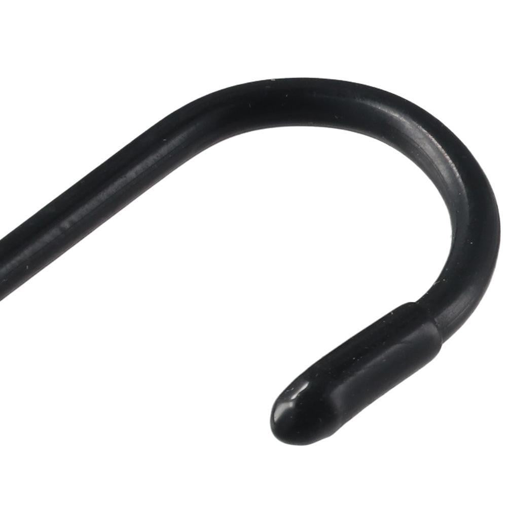 12pcs iron Metal  S Hook Black Heavy Duty S Hooks Vinyl Coated S Hooks  Kitchen