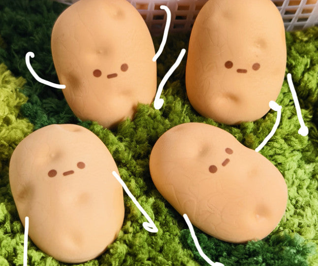 10PCS Wacky Potato Brothers Top Erasers Fun Kids Rubbers