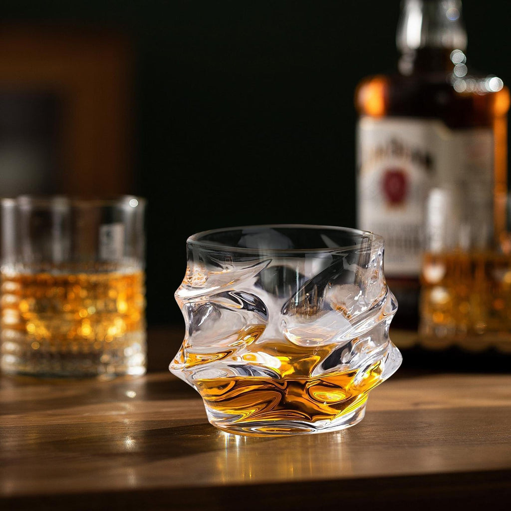 Tsuki Glass Whiskey Glasses Japanese Crystal Whisky Glass Heavy Thick Bottom