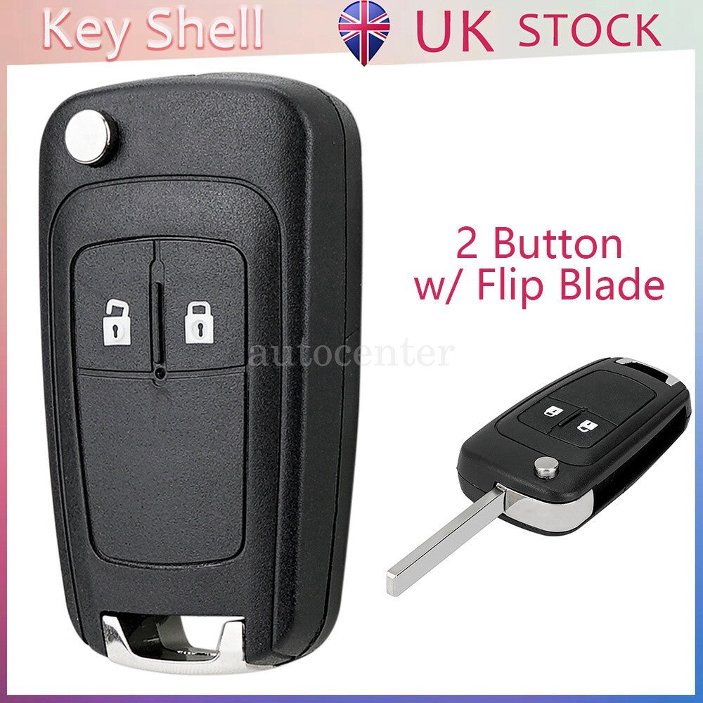 For 2010-2016 Vauxhall Insignia Meriva Corsa E Remote Key Fob Case Shell 2button
