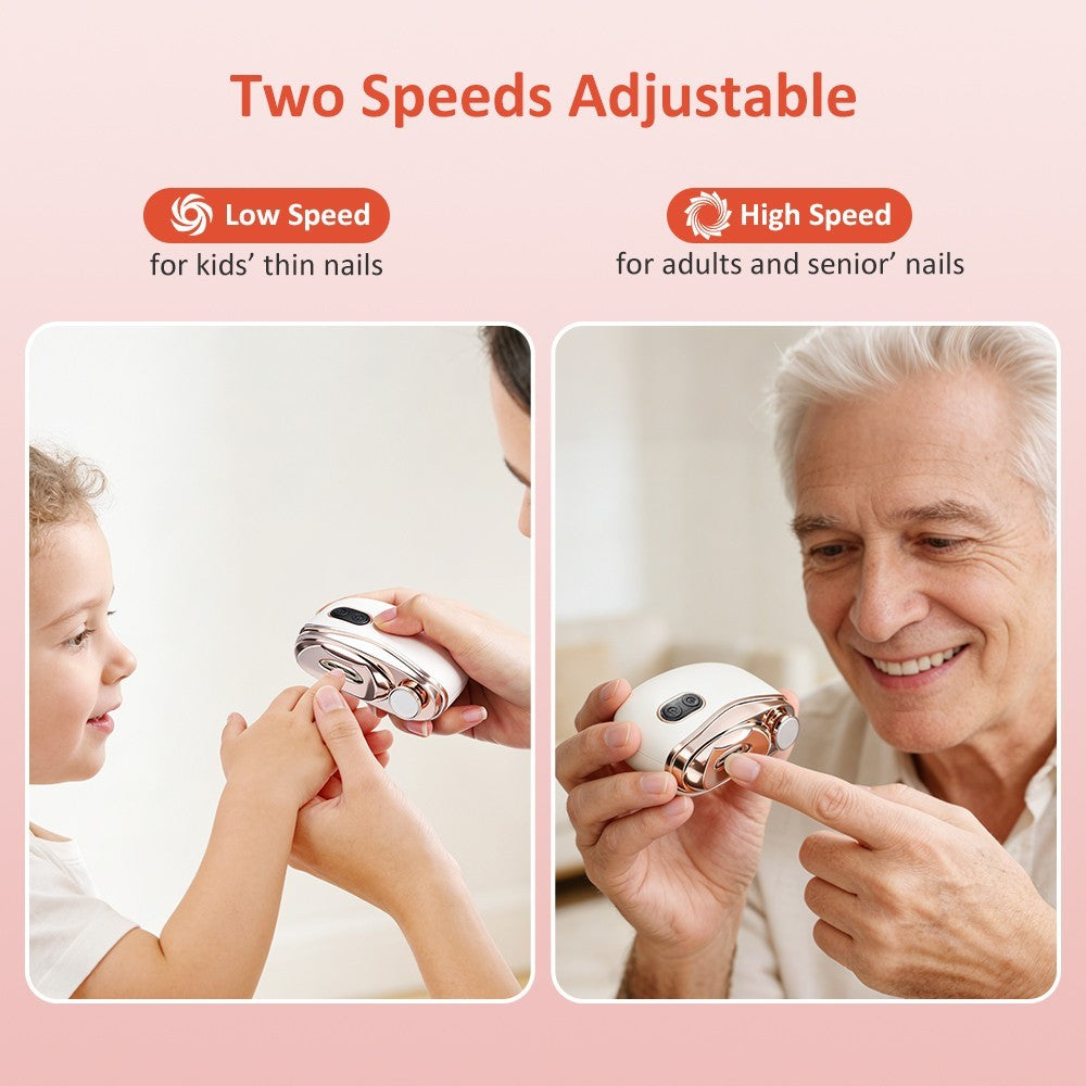Electric Nail Clippers & Toenail Cutter for Adults and Elderly USB Rechargeable