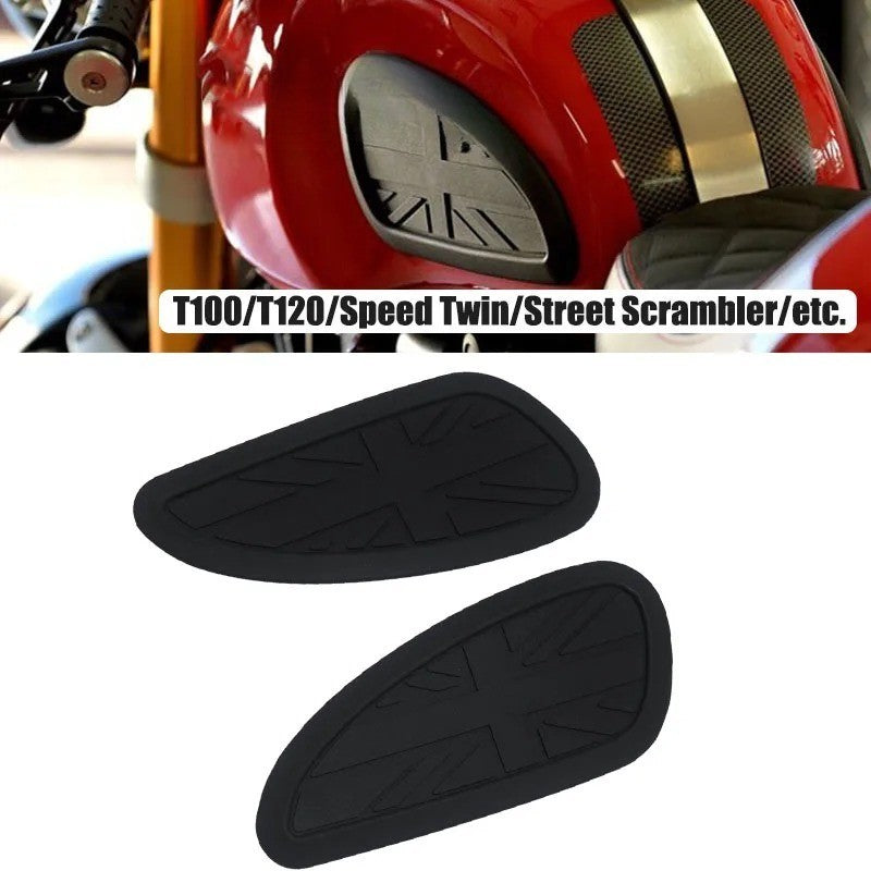 For T100 T120 Universal Tank Pad Fuel Side Tank Stickers Knee Grips Protector