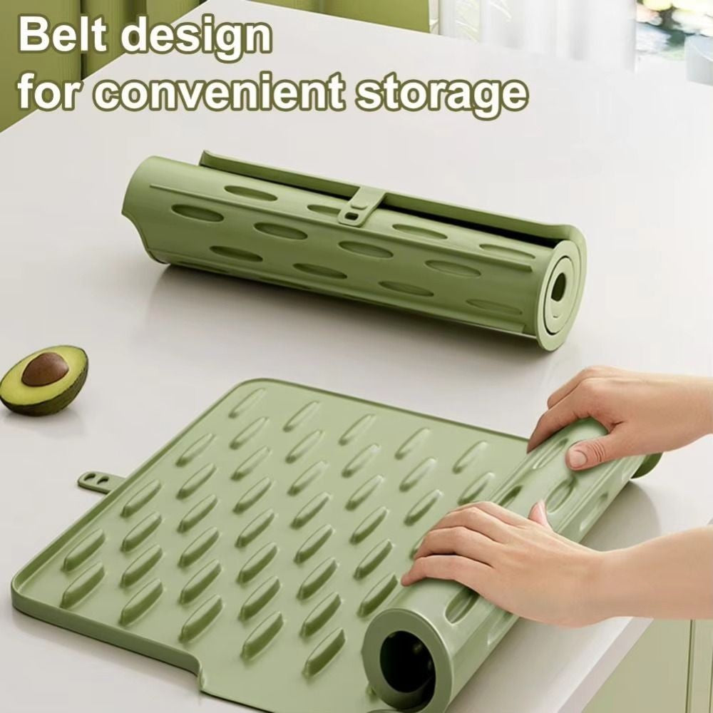 Dish Drying Mat Heat Resistant Silicone Kitchen Drying Mat Countertop Mat