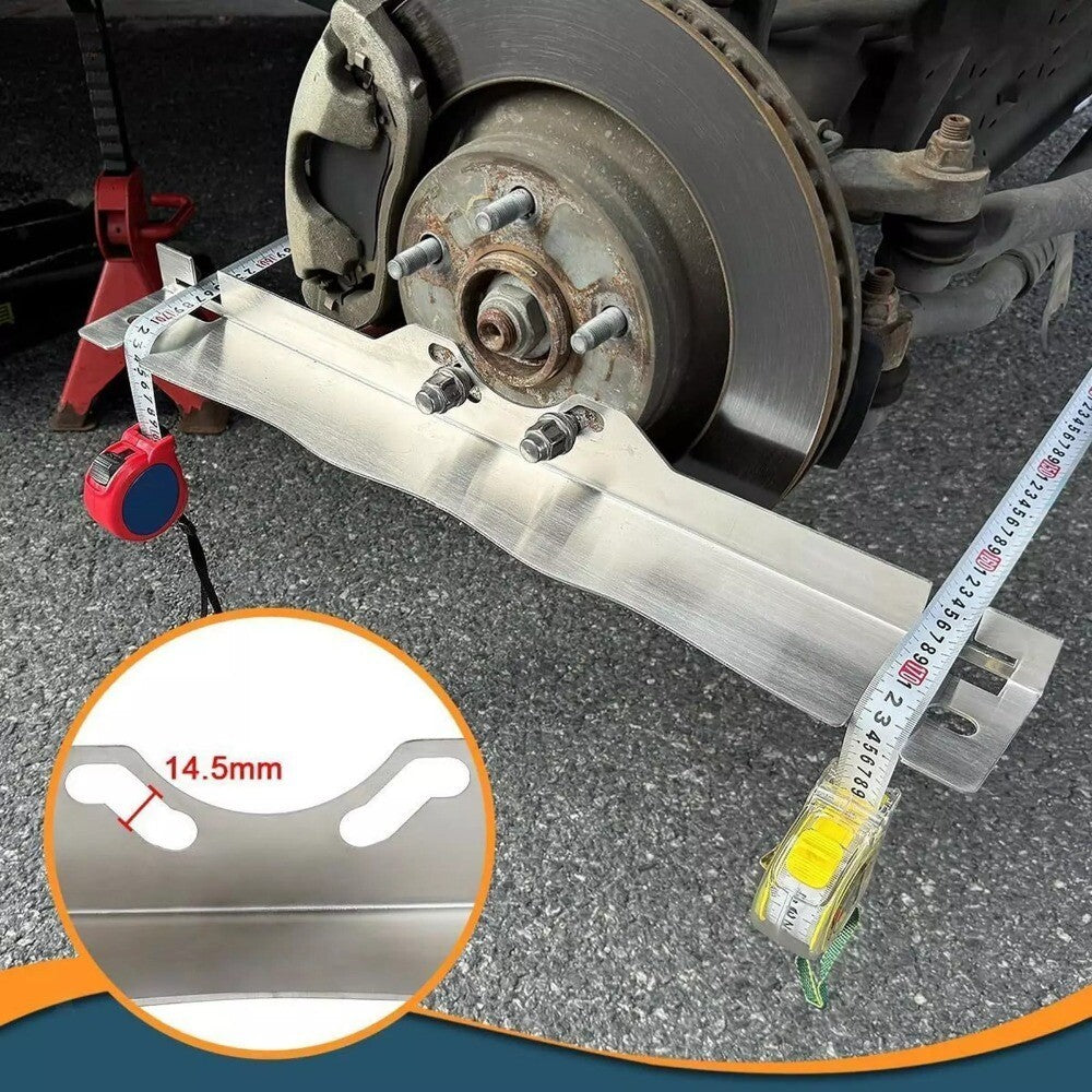 2X Wheel Alignment Tool Toe Plates Accurate Measurements with 2 Tape Measures