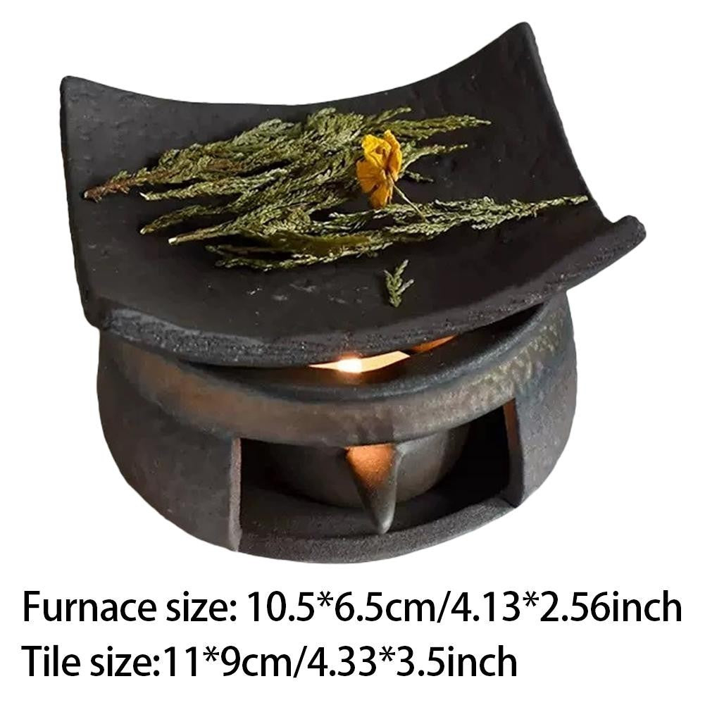 Ceramic Incense Burner Kit, Ceramic Aromatherapy,Stove Essential Oil Burner UK