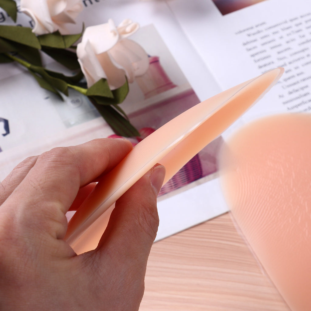 1 Pair Drop Shaped Silicone Butt Pads Buttocks Enhancer Booster Hip Bum Padding