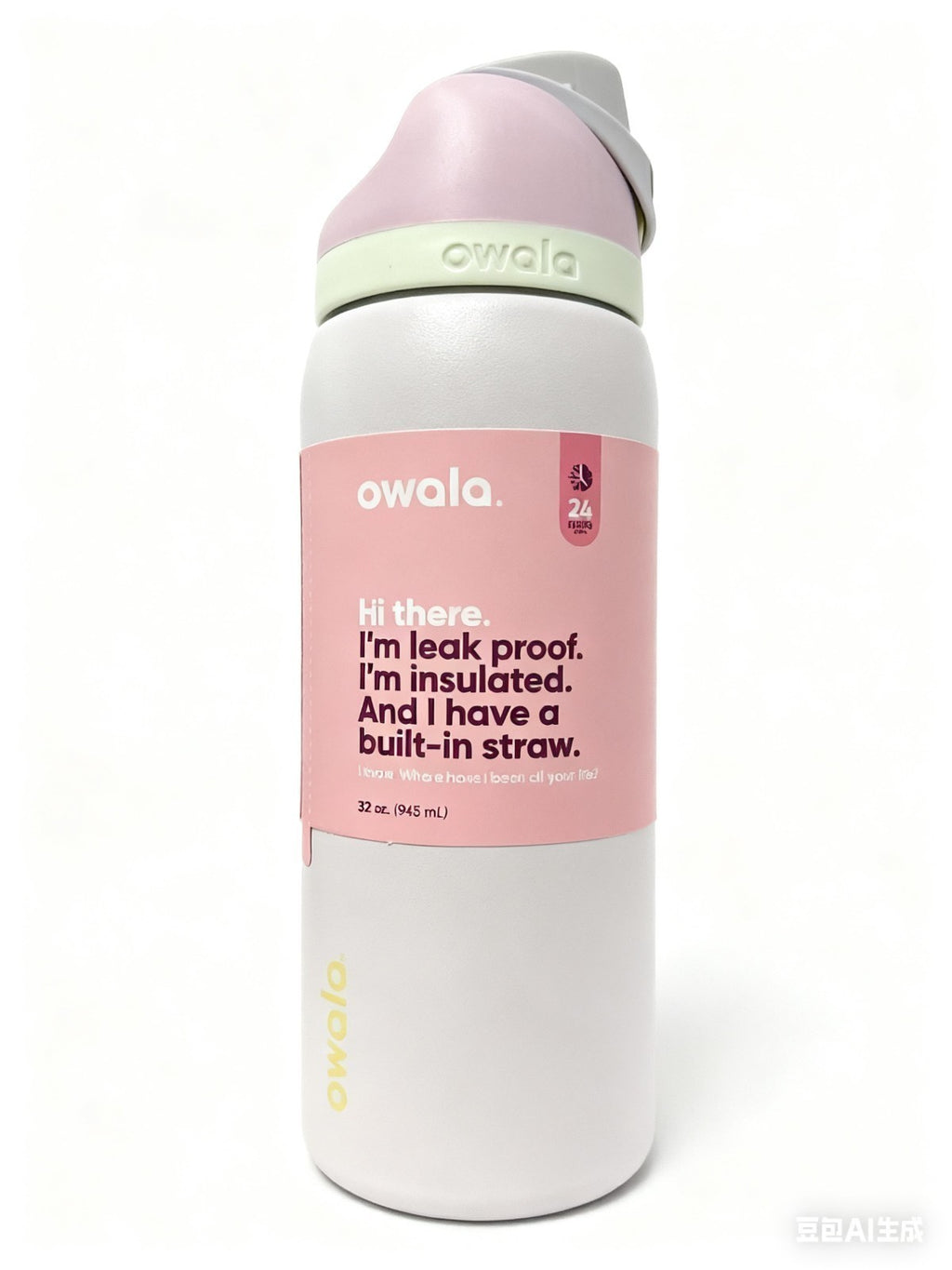 Bow Steel Bottle Freesip Blue Bottle Owala 32oz Stainless 24oz Multicolor Water