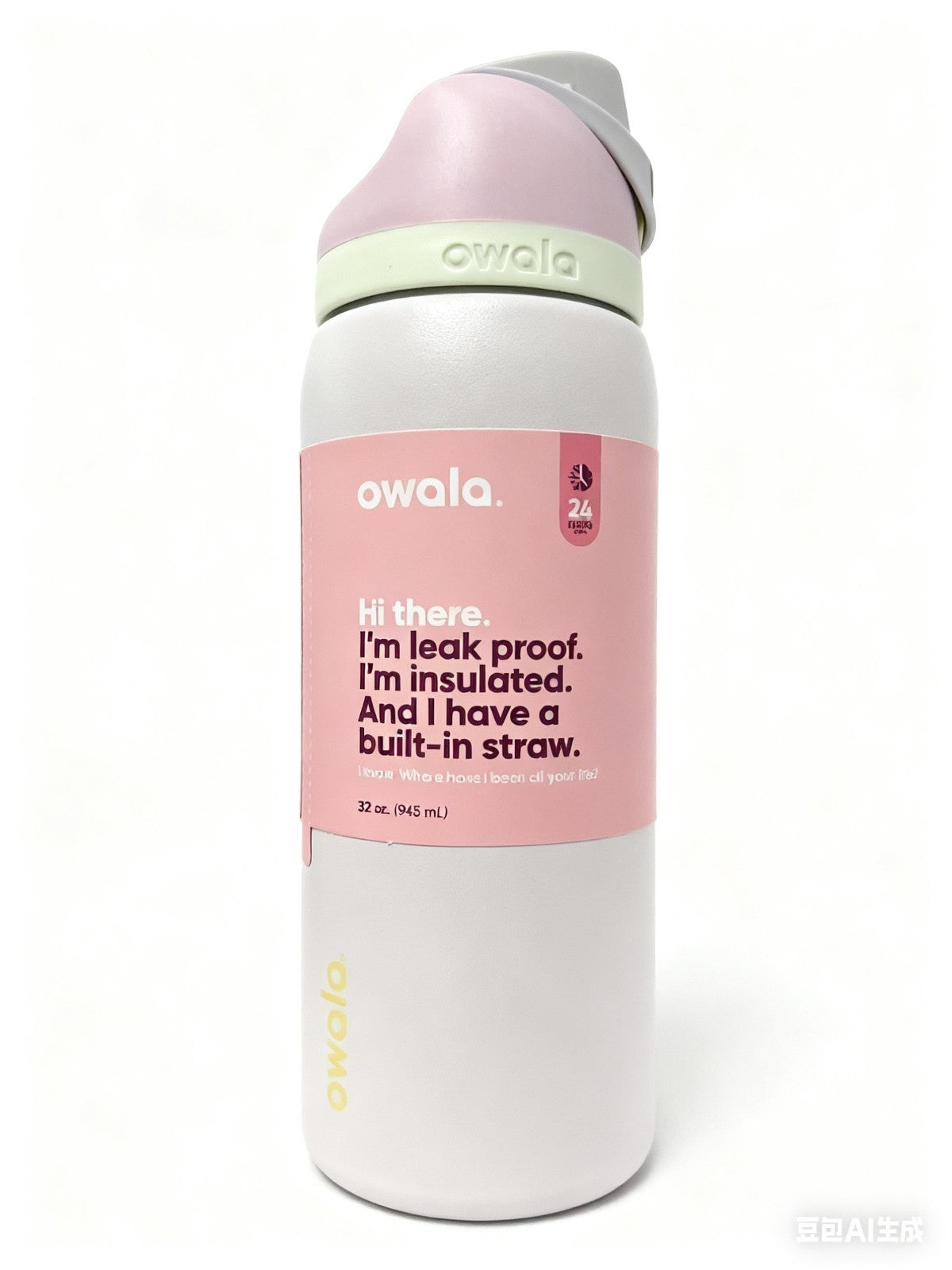 Bow Steel Bottle Freesip Blue Bottle Owala 32oz Stainless 24oz Multicolor Water