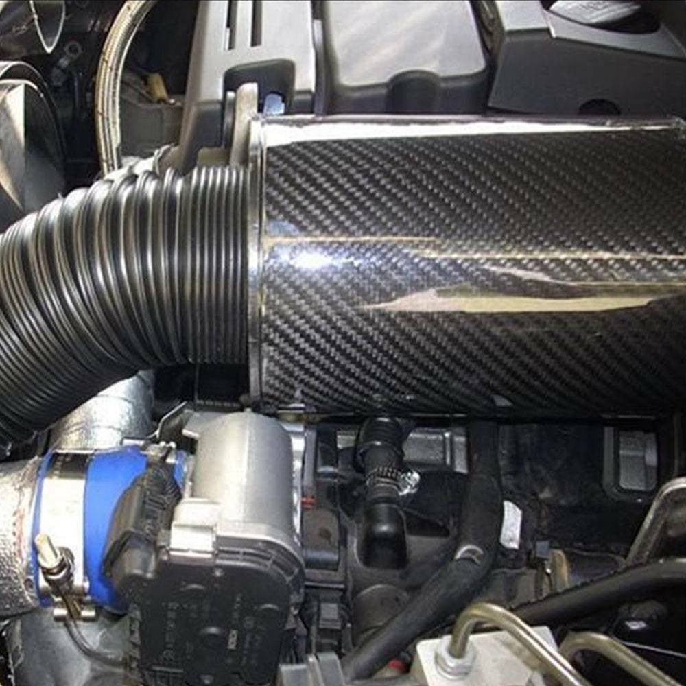 Car Cold Air Filter 3" Universal Feed Enclosed Induction Intake Pipe Hose Kit