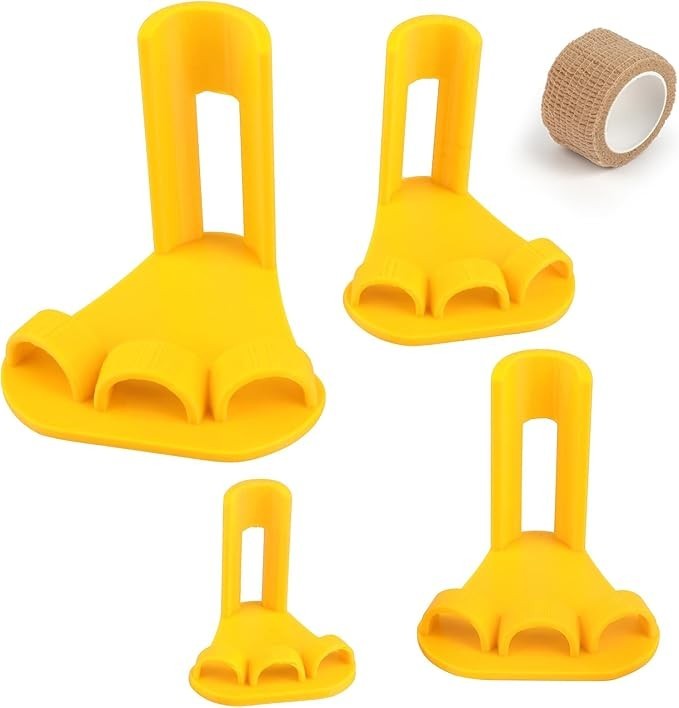 4-Piece Poultry Leg Splint Set with Holes- Professional Bumble Foot Treatment