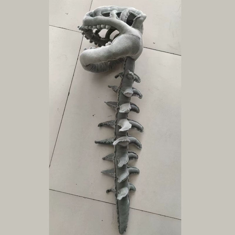 Kids 75cm Dinosaur Skeleton Plush Toys Sleeping Cushion Anime Game Gift