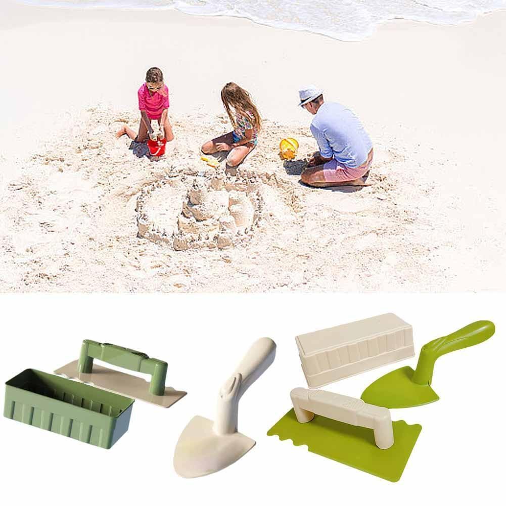 3 Pcs Sandcastle Building Castle Tools Sets Kids Adults Beach Making Tools VBN