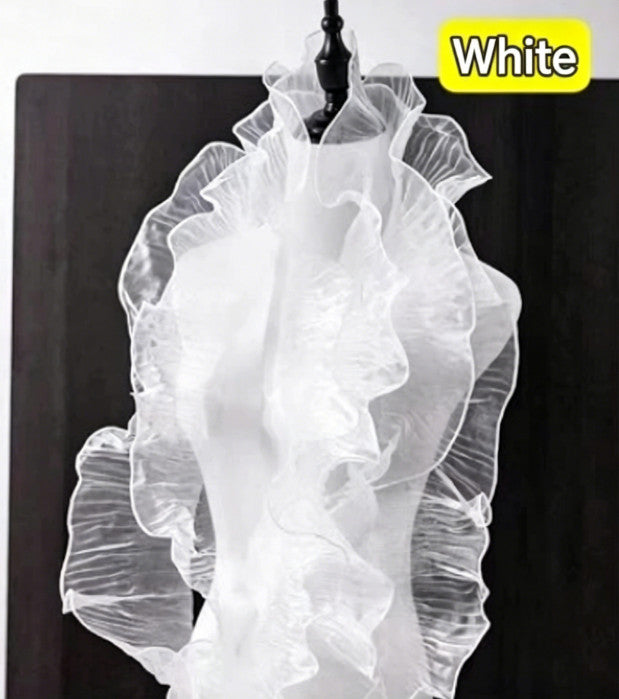 3 M Tulle Fabric Ruffle Pleated Trim Material for Wedding Dress Decor DIY