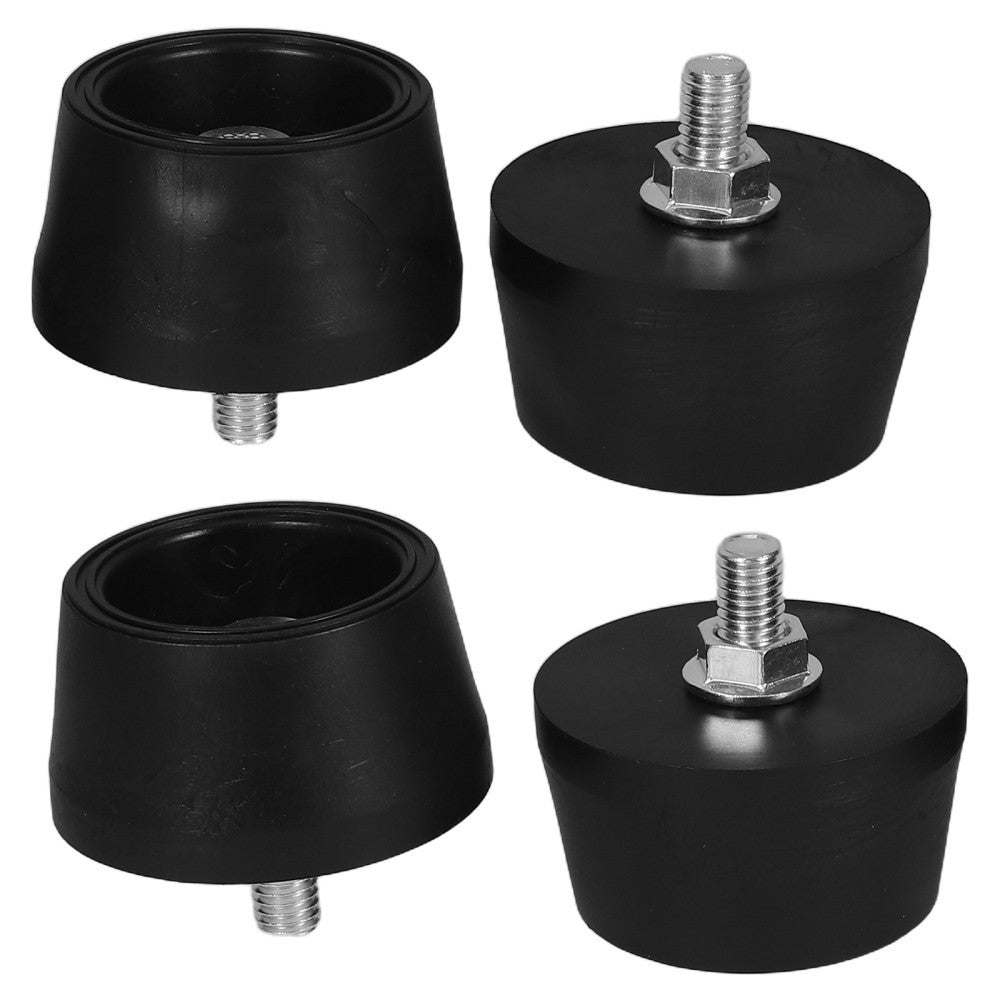 4 Pcs Compressor Mounting Feet M8 Threaded Rubber Pads for Equipment