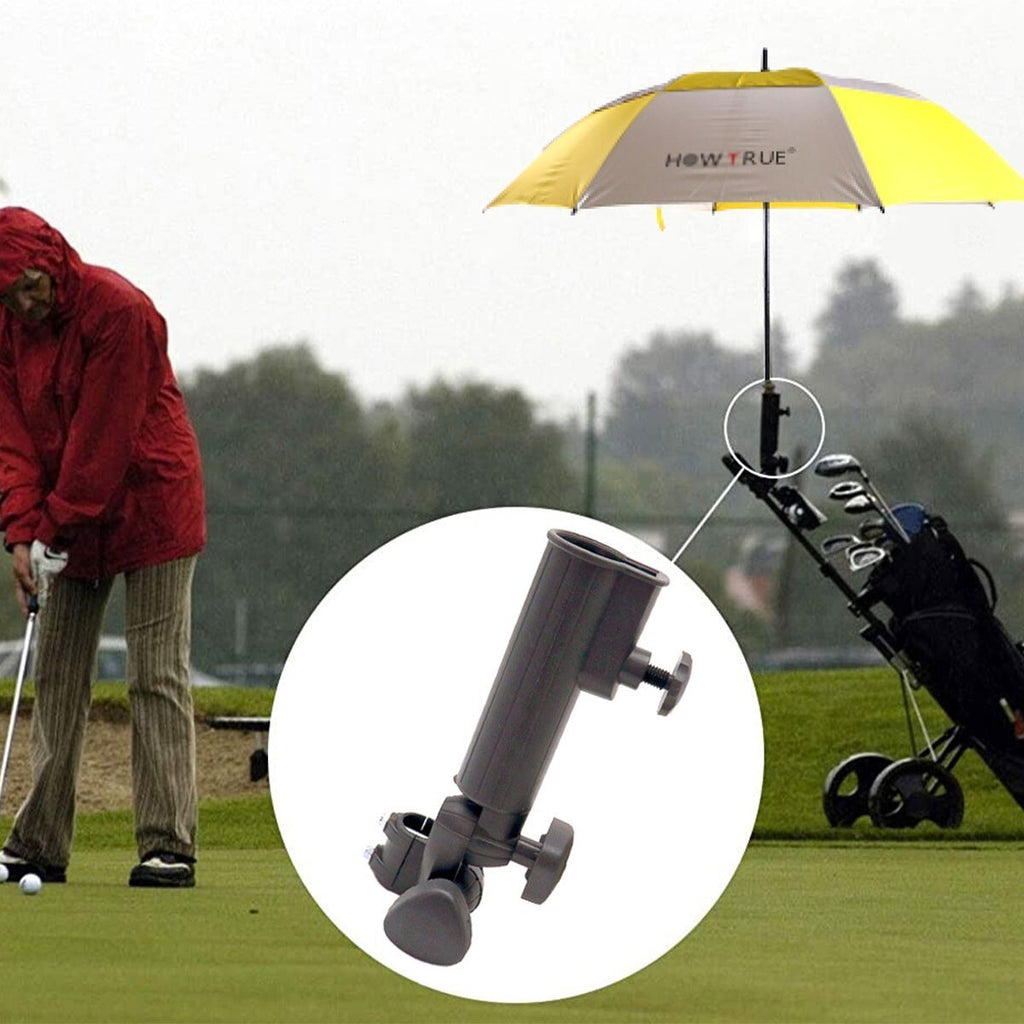 1X Golf Umbrella Holder Accessory Station for Motocaddy Powakaddy Black