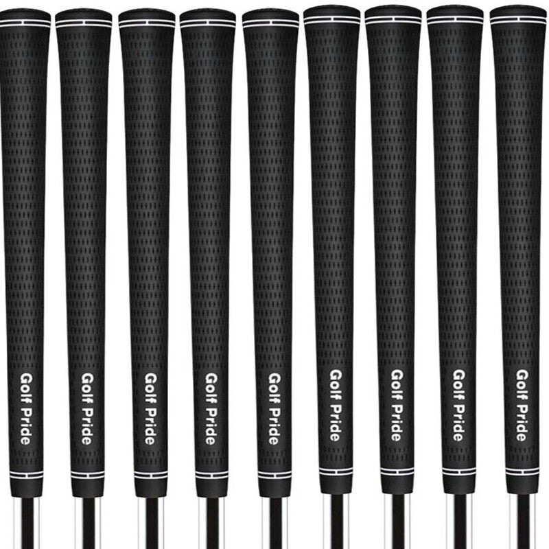 13Pcs Tour Velvet Standard Midsize Black Golf Club Grips Rubber Anti-Slip